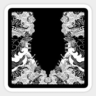 Dark Floral Sticker